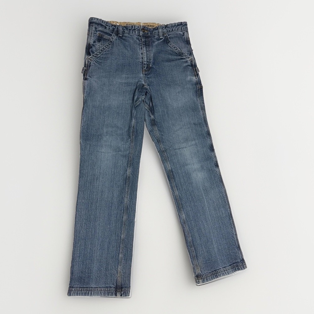 Duluth Trading Flex Ballroom Jeans Men's 34x34 Blue Carpenter